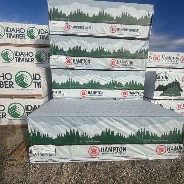 Units of 2×6-104-5/8″ #2 kiln-dried Douglas Fir lumber stacked at our Boise lumberyard