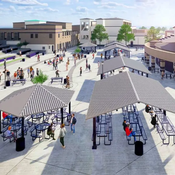 New high school construction wood framed project – California